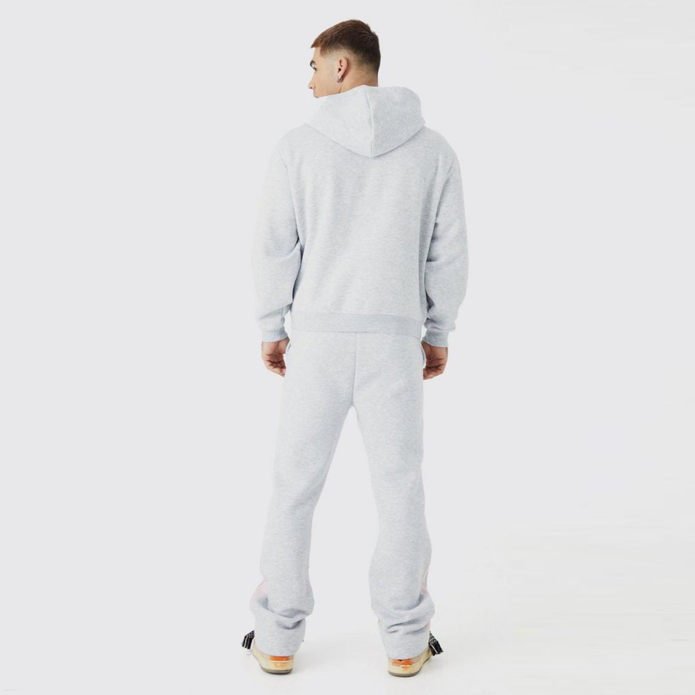 OvePRFTS-zed Boxy Zip Through Puff Print Gusset Tracksuit