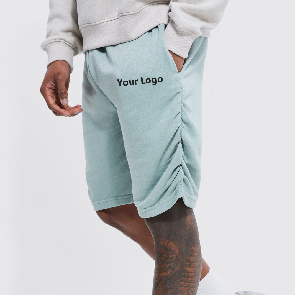 Sage Ruched Side-Seam Shorts