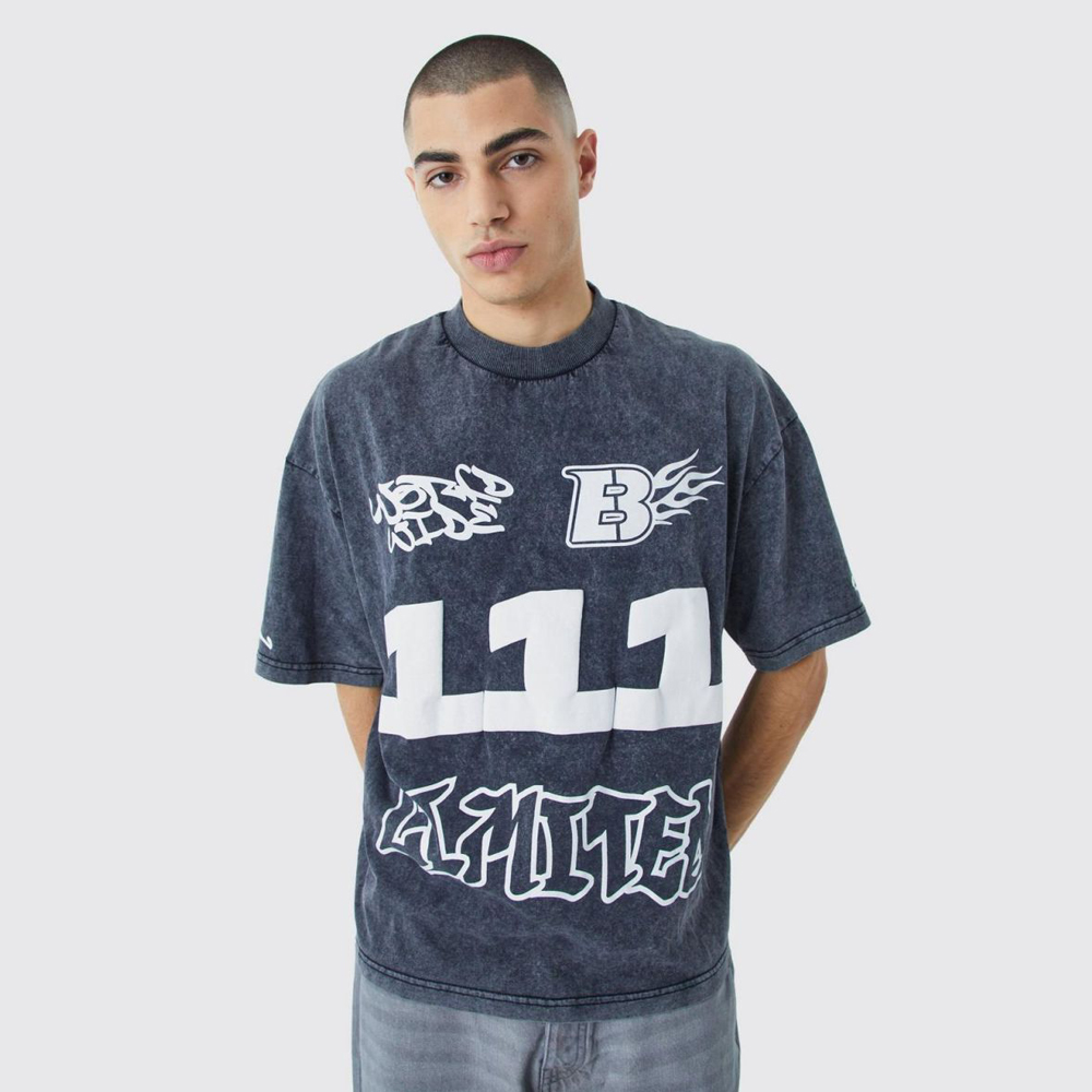 The Slate Cipher Acid-Wash Tee