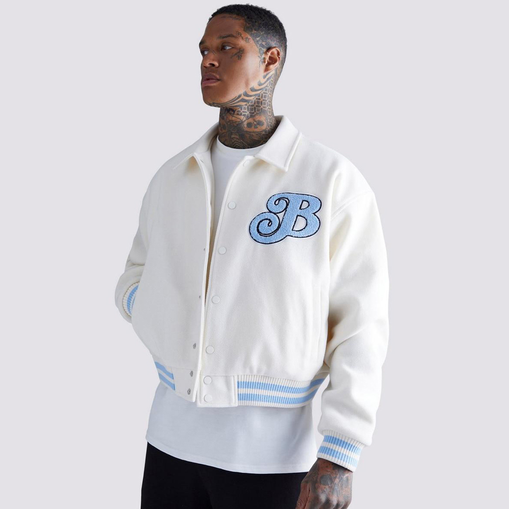 Frost Sky Collared Varsity