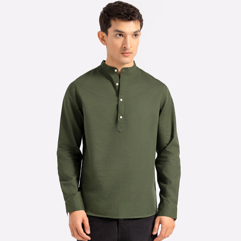 The “Nomad” Grandad Collar Henley