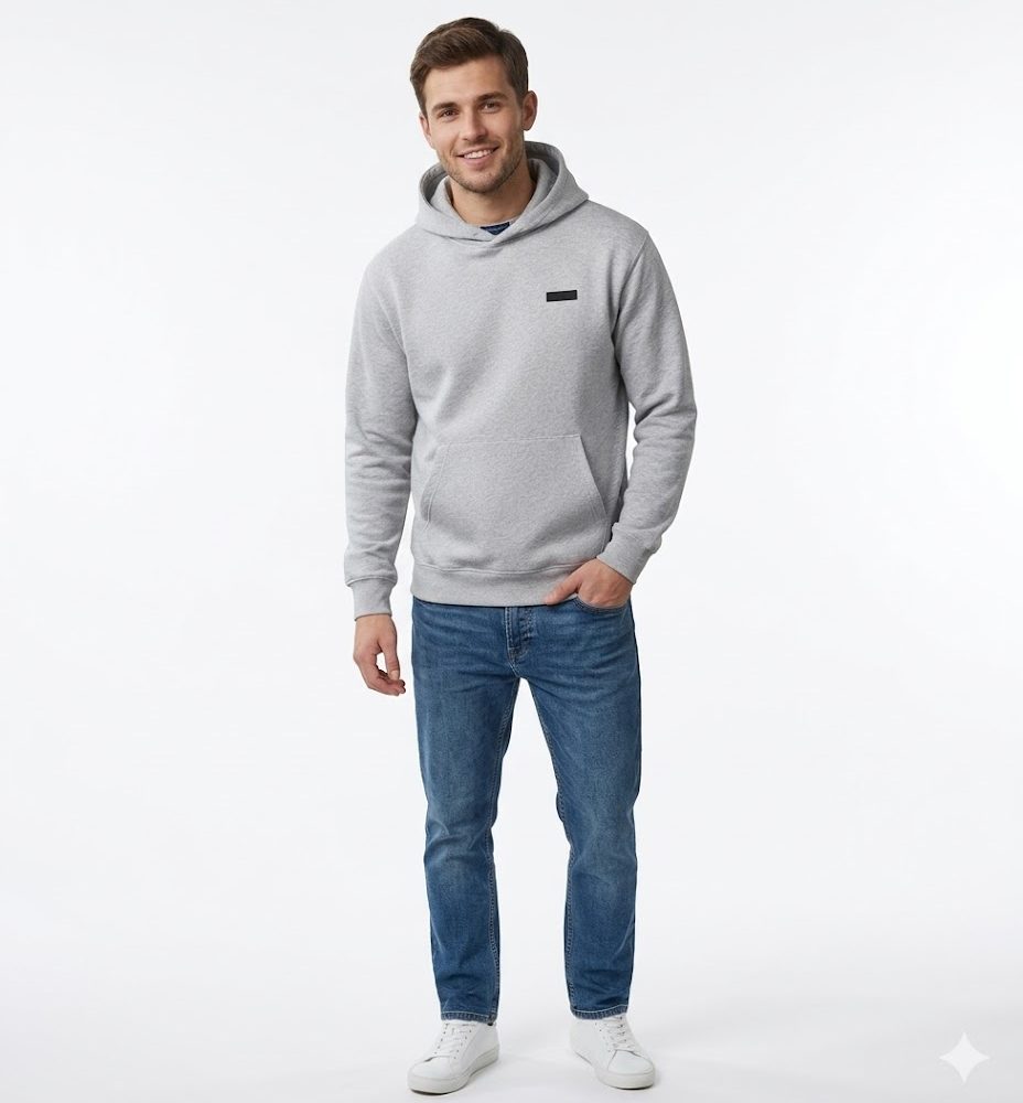Heather Grey Essential Hoodie