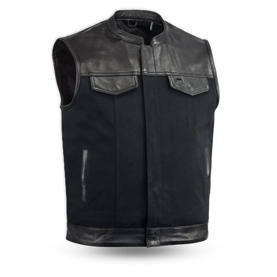 Men’s Renegade Dual-Fabric Motorcycle Vest