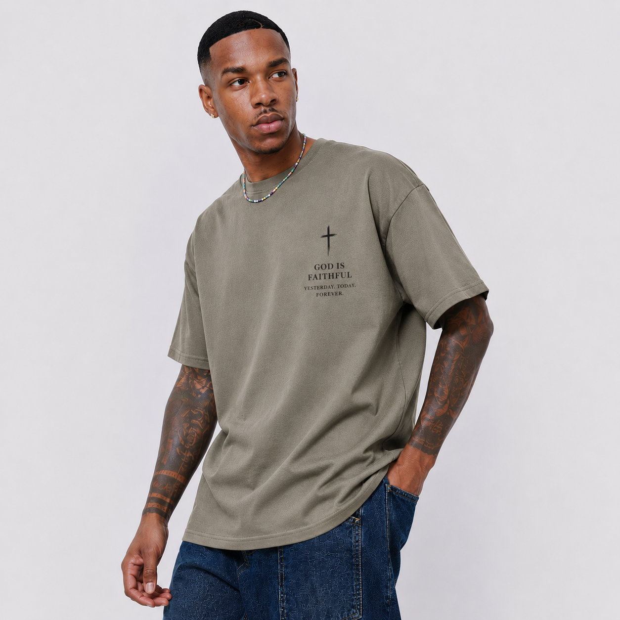 Premium Christian Graphic Oversized T-Shirt