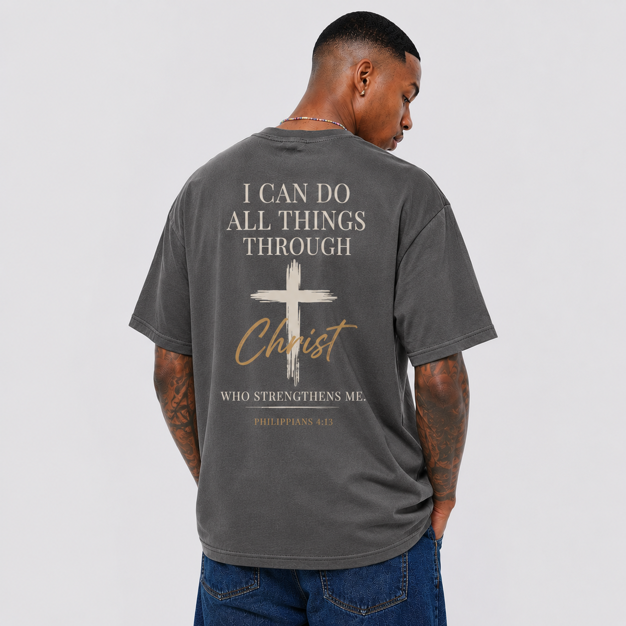 Premium Christian Graphic Oversized T-Shirt - Image 2