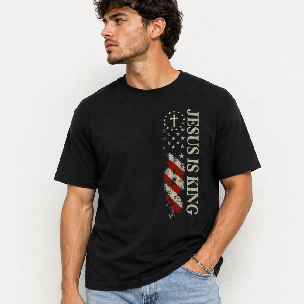 Premium Jesus Is King Graphic T-Shirt
