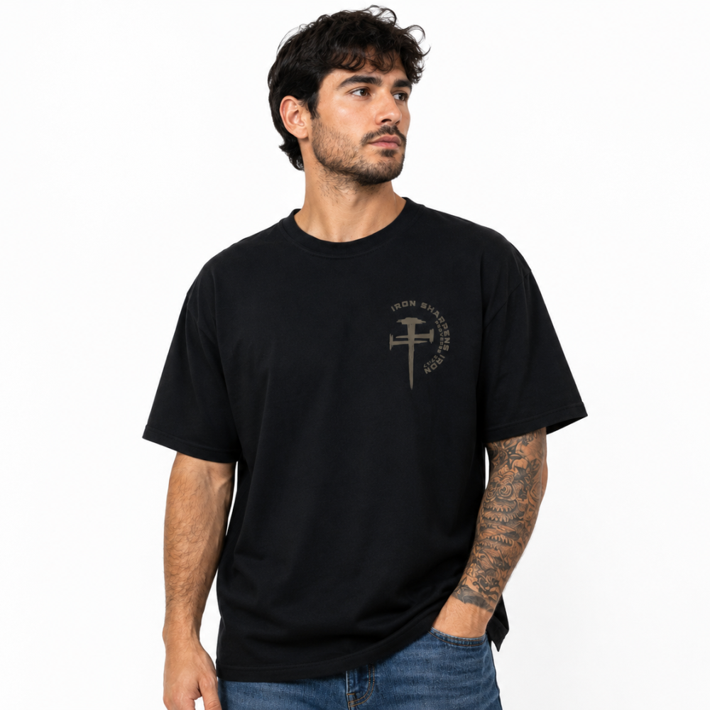 Premium Iron Sharpens Iron Graphic T-Shirt