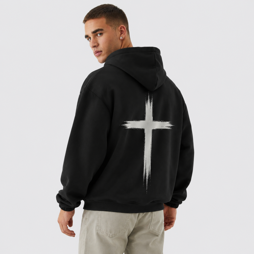Men’s Christian Faith Oversized Pullover Hoodie