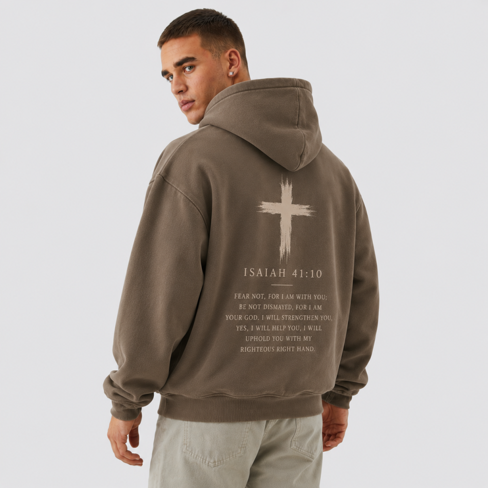 Men’s Isaiah 41:10 Christian Hoodie
