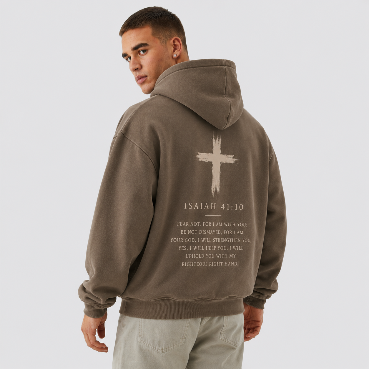 Men's Isaiah 41:10 Christian Hoodie - Image 2