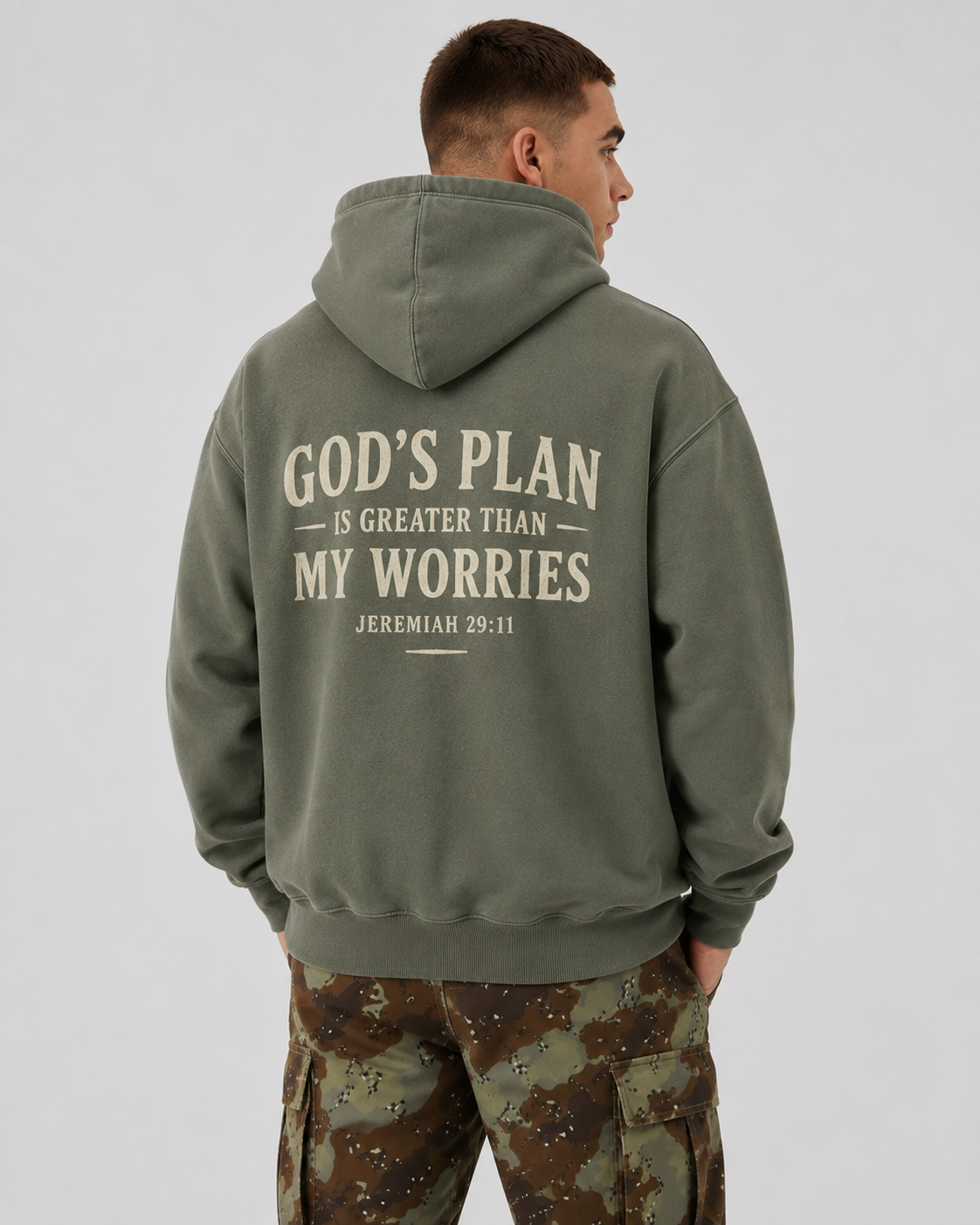 Men's Jeremiah 29:11 Christian Hoodie - Image 2